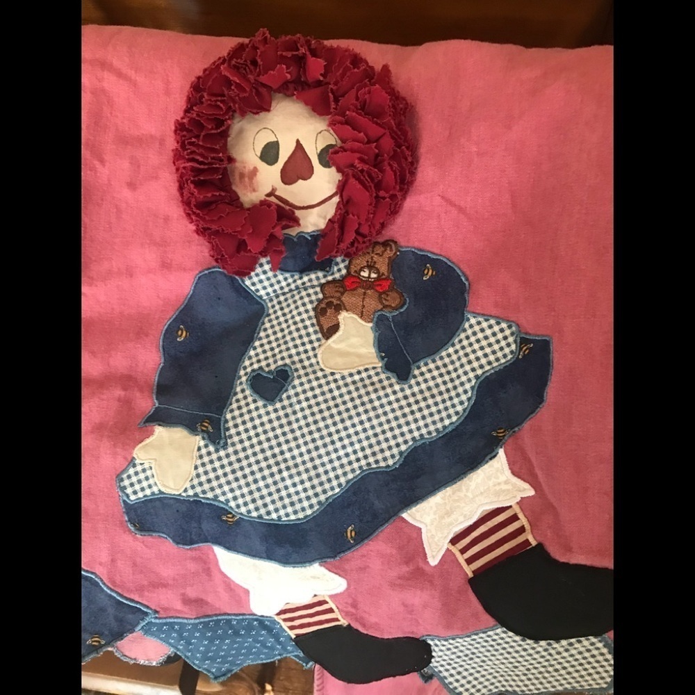 Rare Vintage 1970’s Handmade Raggedy Ann Dress Halloween Costume - Picture 2 of 14